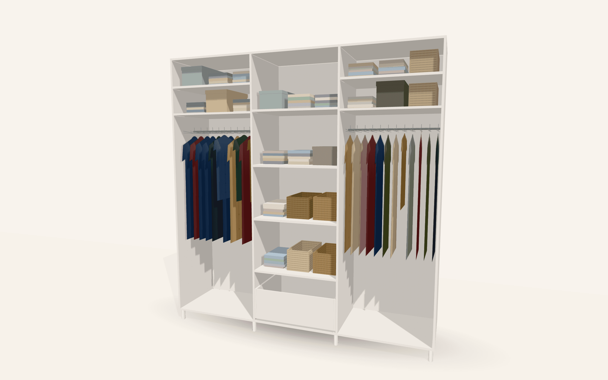 The Peacehaven Anthracite Glass Sliding Wardrobe