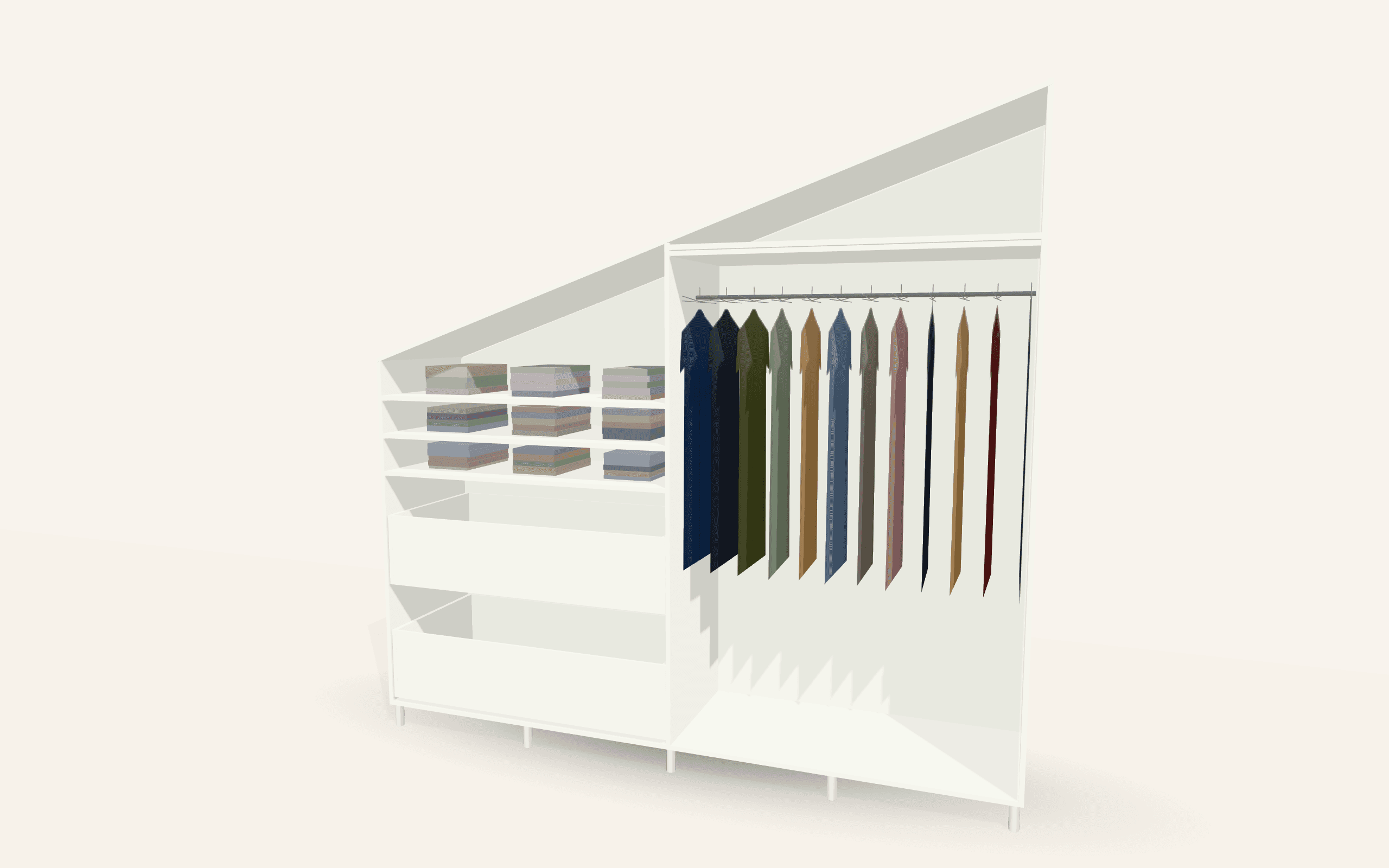 The Hove Loft Sliding Wardrobe