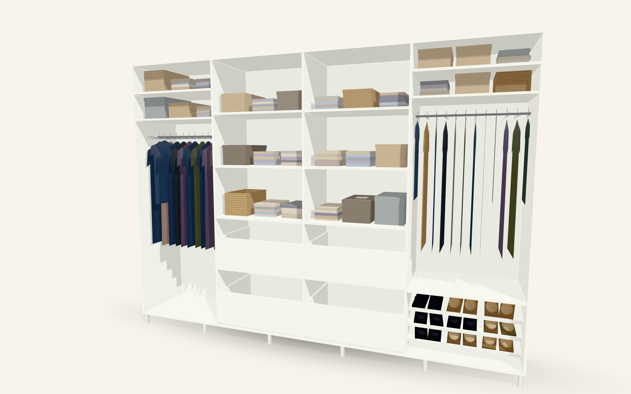 The Brighton Full-Width Alcove Sliding Wardrobe