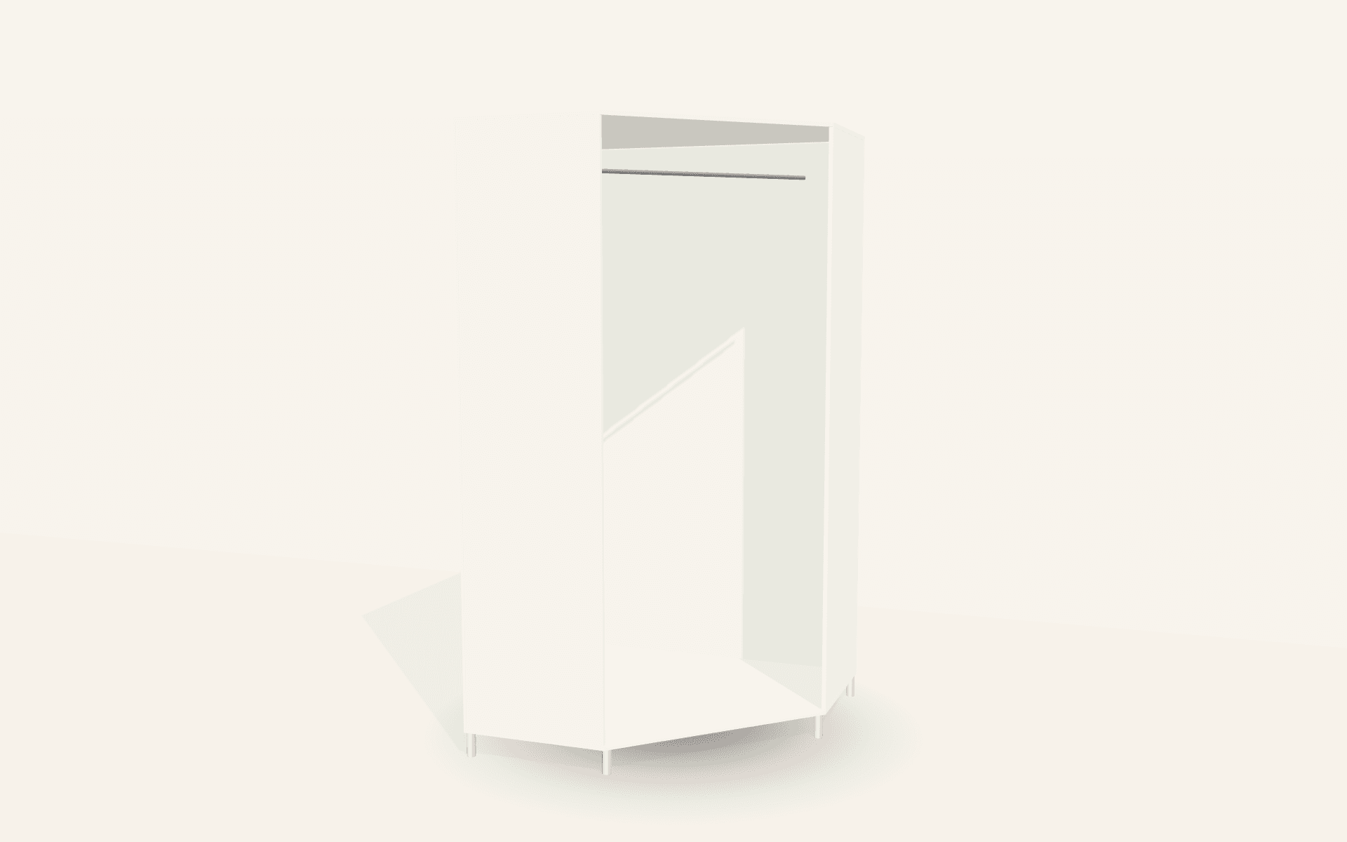 The Brighton Corner Sliding Wardrobe