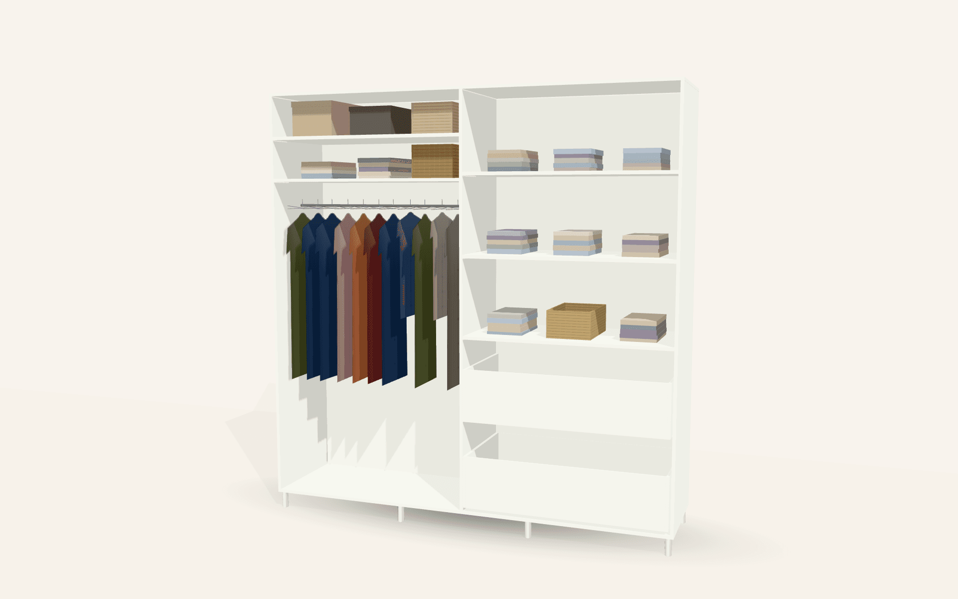 The Hove Cashmere Sliding Wardrobe