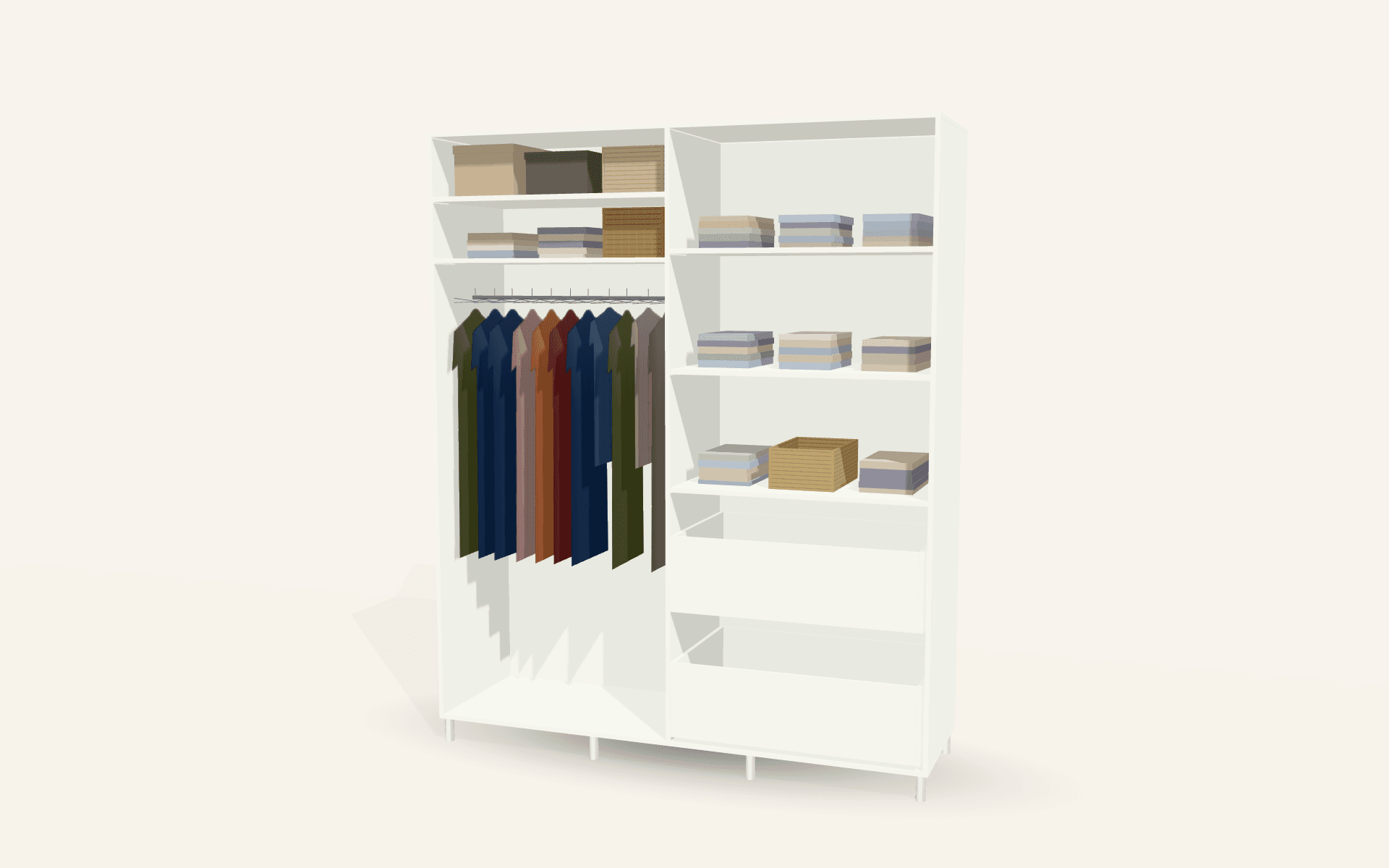 The Wivelsfield Marble-Effect Sliding Wardrobe